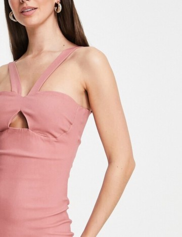 Rochie maxi Vesper, roz