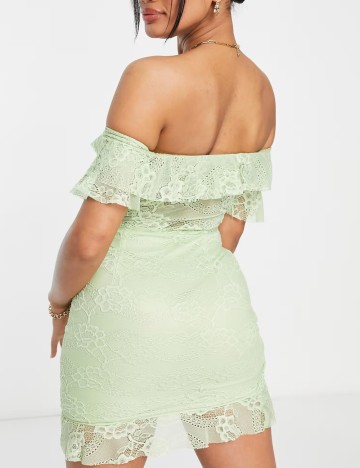 Rochie mini NAANAA, verde