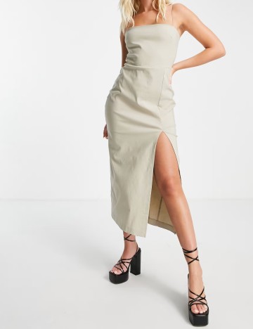 Rochie midi Vesper, bej