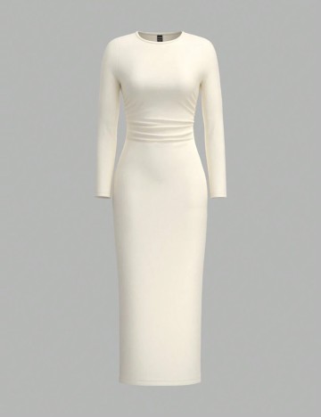 Rochie maxi Shein, crem