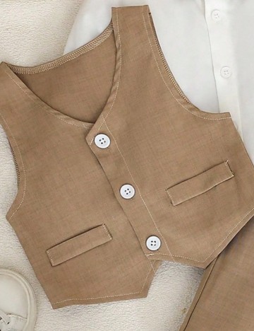 Vestă Shein, bej