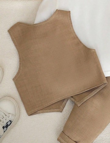 Vestă Shein, bej