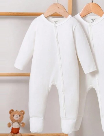 Salopetă Shein, alb