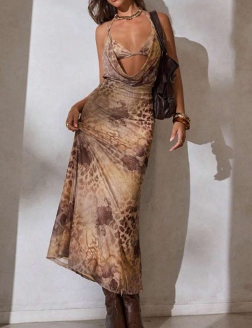 Rochie midi Shein, mix culori