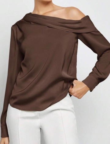 Cămașă Shein, maro