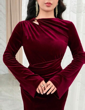 Rochie maxi Shein, vișiniu