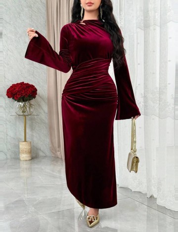 Rochie maxi Shein, vișiniu