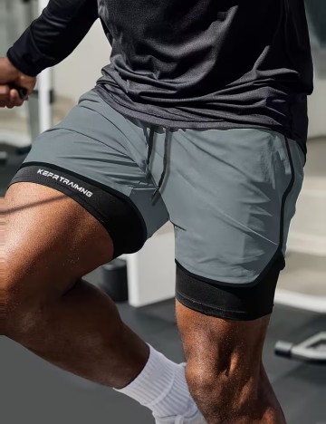 Pantaloni scurți Shein, gri