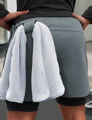 Pantaloni scurți Shein, gri