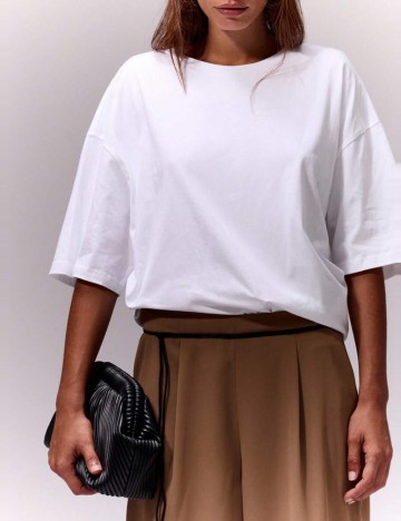 Tricou Shein MUSERA, alb