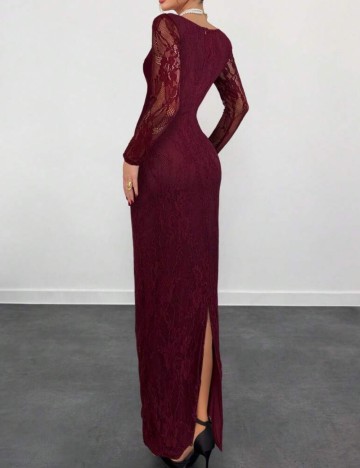 Rochie midi Shein, vișiniu