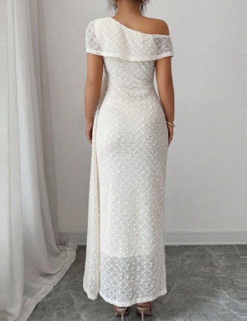 Rochie maxi Shein, crem