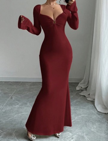 Rochie maxi Shein, vișiniu