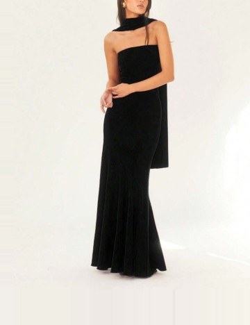 Set rochie și eșarfă Shein, negru