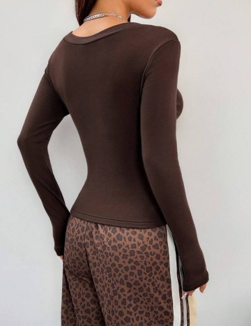 Bluză Shein, maro