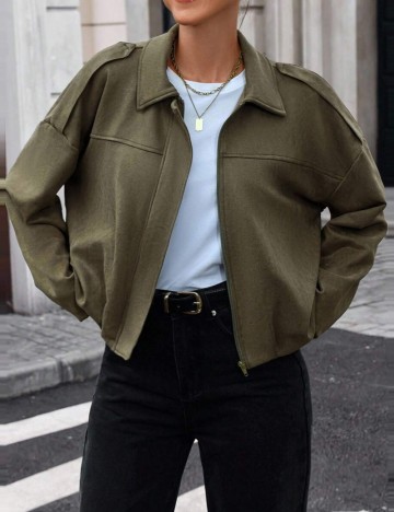 Jachetă Shein, kaki