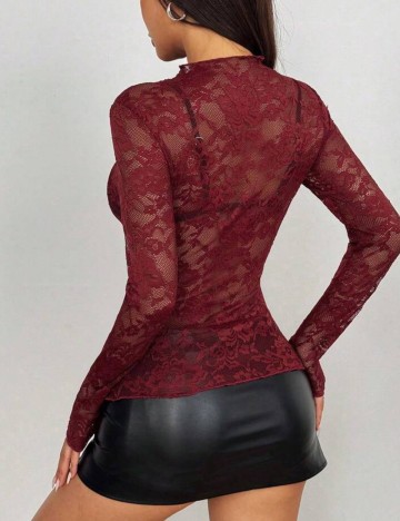 Bluză Shein, vișiniu