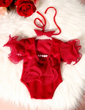 Body baby Shein, roșu