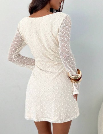 Rochie mini Shein, crem