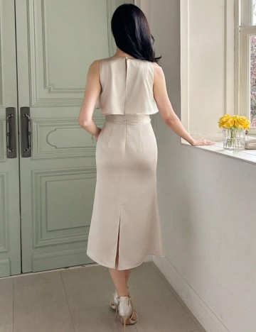 Rochie midi Shein DAZY, bej