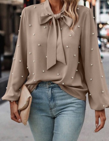 Cămașă Shein, bej