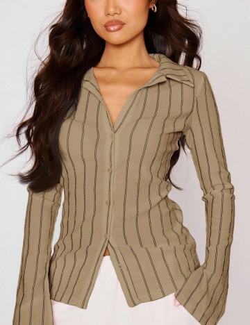 Cămașă Shein MUSERA, bej