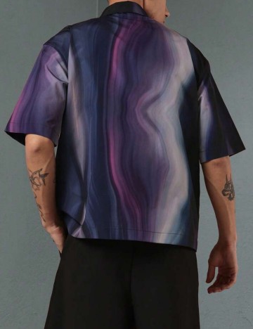 Cămașă cu m&acirc;necă scurtă Shein SUMWON, mix culori