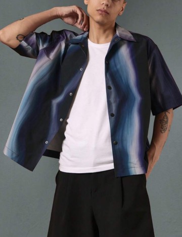 Cămașă cu m&acirc;necă scurtă Shein SUMWON, mix culori