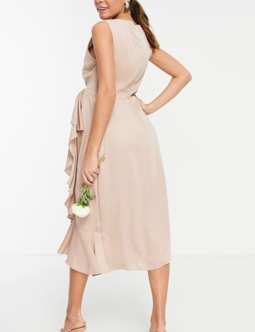 Rochie midi Maya Deluxe, roz
