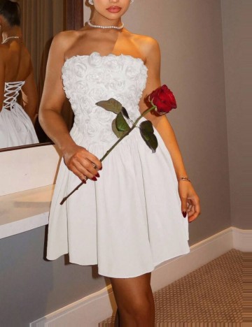 Rochie mini Shein, alb