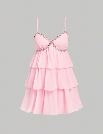 Rochie mini Shein Curve+, roz