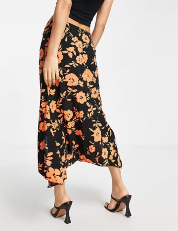 Fustă midi ASOS, mix culori