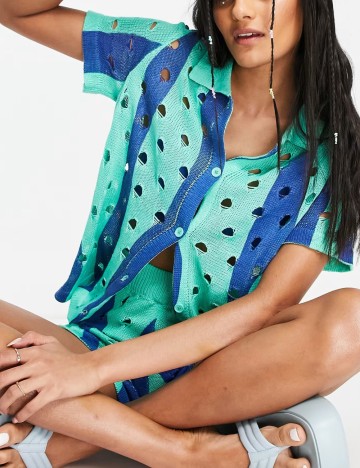 Cămașă cu m&acirc;necă scurtă Daisy Street, mix culori