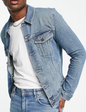 Geacă de blugi ASOS, albastru