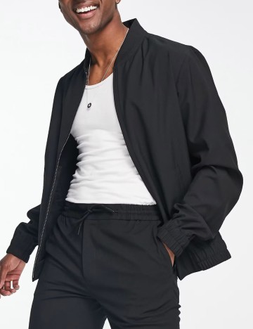 Jachetă ASOS, negru