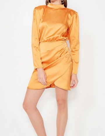 Rochie midi TRENDYOL, portocaliu