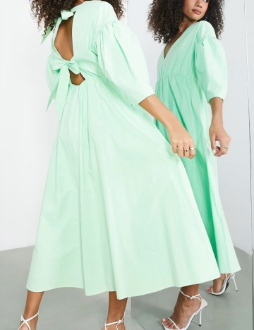 Rochie maxi ASOS, verde