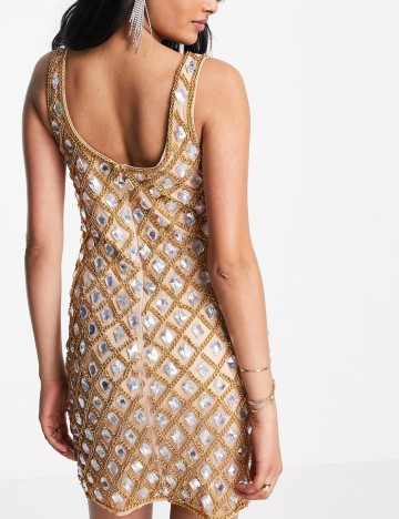 Rochie de ocazie ASOS, bej