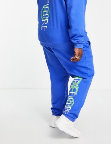 Pantaloni de trening ASOS, albastru