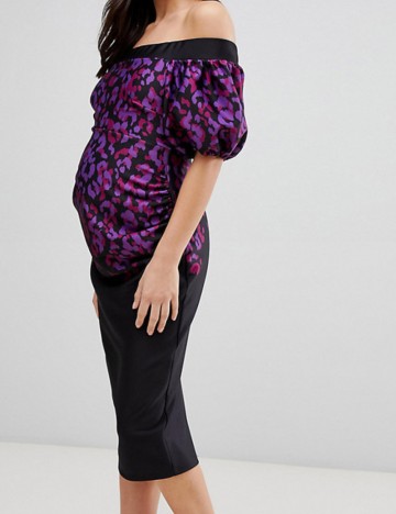 Rochie midi True Violet, mix culori