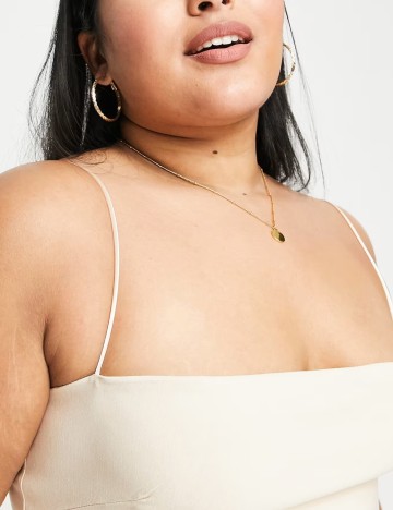 Rochie maxi Vesper, bej