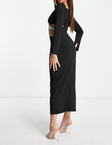 Rochie midi Yaura, negru