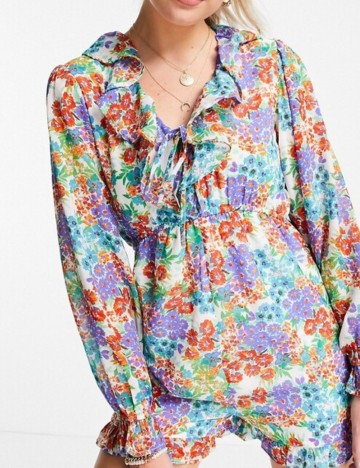 Salopetă scurtă Influence, mix culori