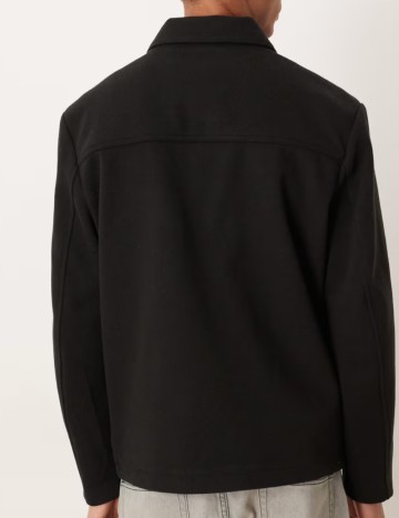 Palton scurt ASOS, negru