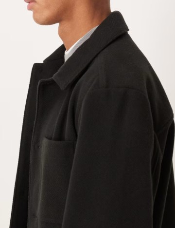 Palton scurt ASOS, negru