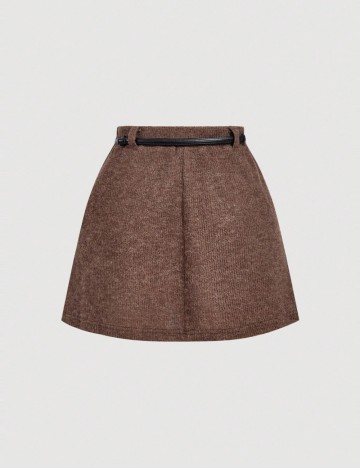 Fustă mini Shein, maro