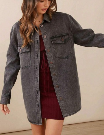 Jachetă De Blugi Shein, gri