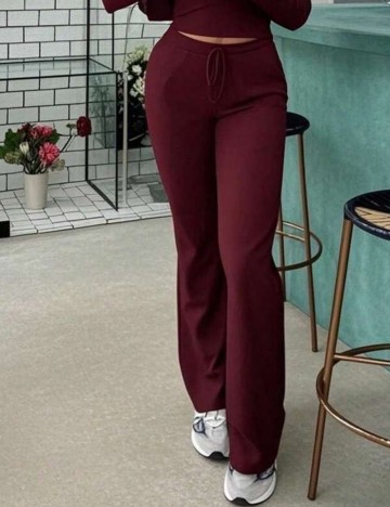 Pantaloni Shein, vișiniu