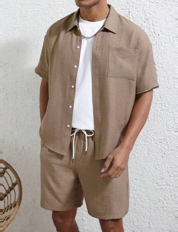 Cămașă Shein, maro