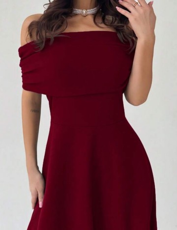 Rochie midi Shein, vișiniu
